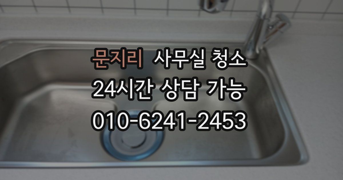 문지리 사무실 청소