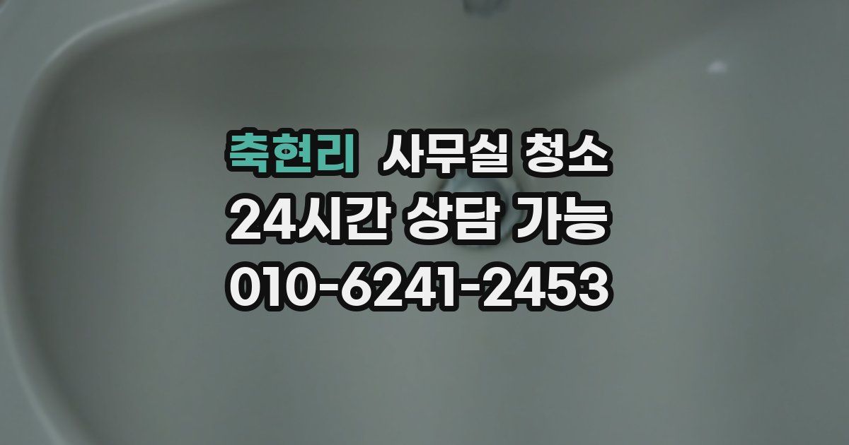 축현리 사무실 청소