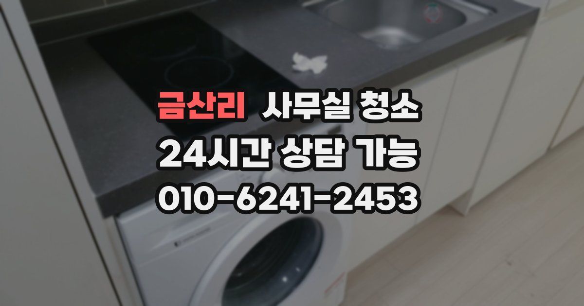 금산리 사무실 청소