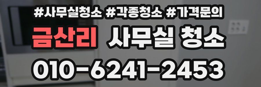 금산리 사무실 청소