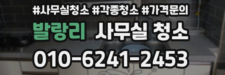 발랑리 사무실 청소