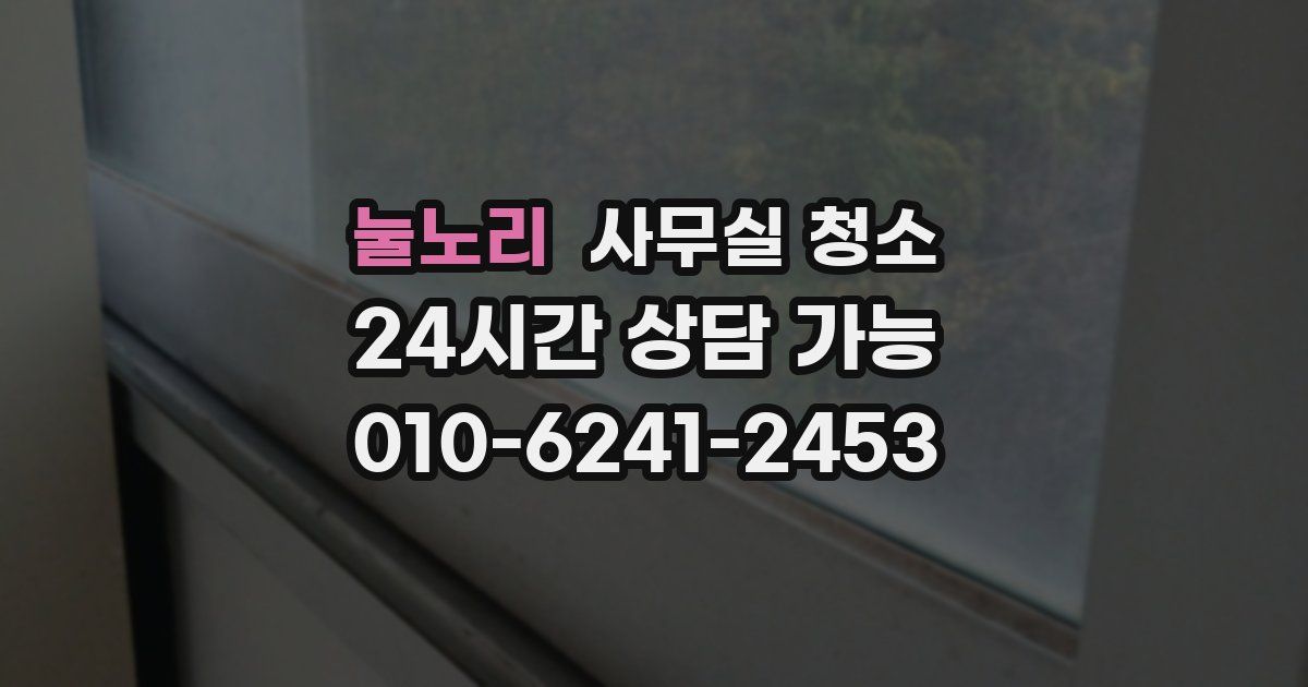 눌노리 사무실 청소