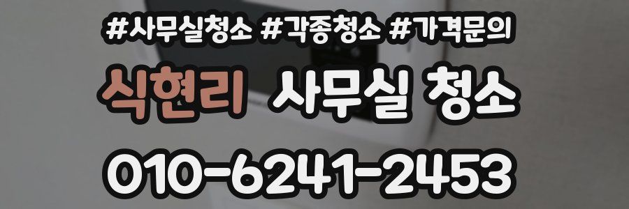 식현리 사무실 청소