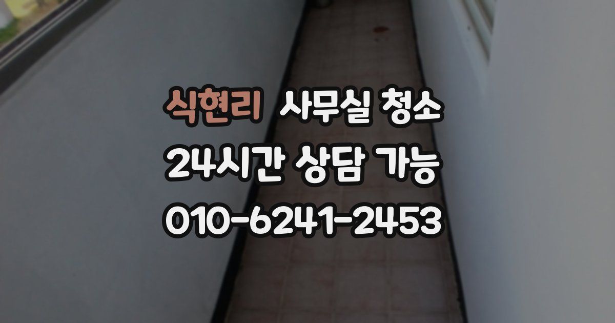 식현리 사무실 청소