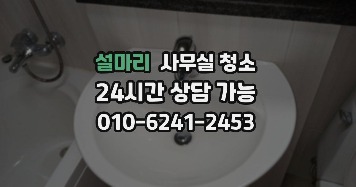 설마리 사무실 청소