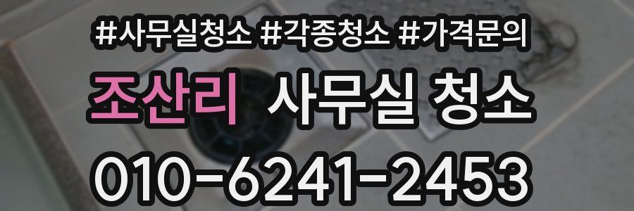 조산리 사무실 청소