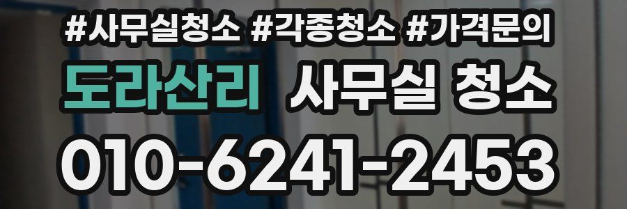 도라산리 사무실 청소