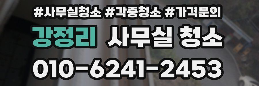 강정리 사무실 청소