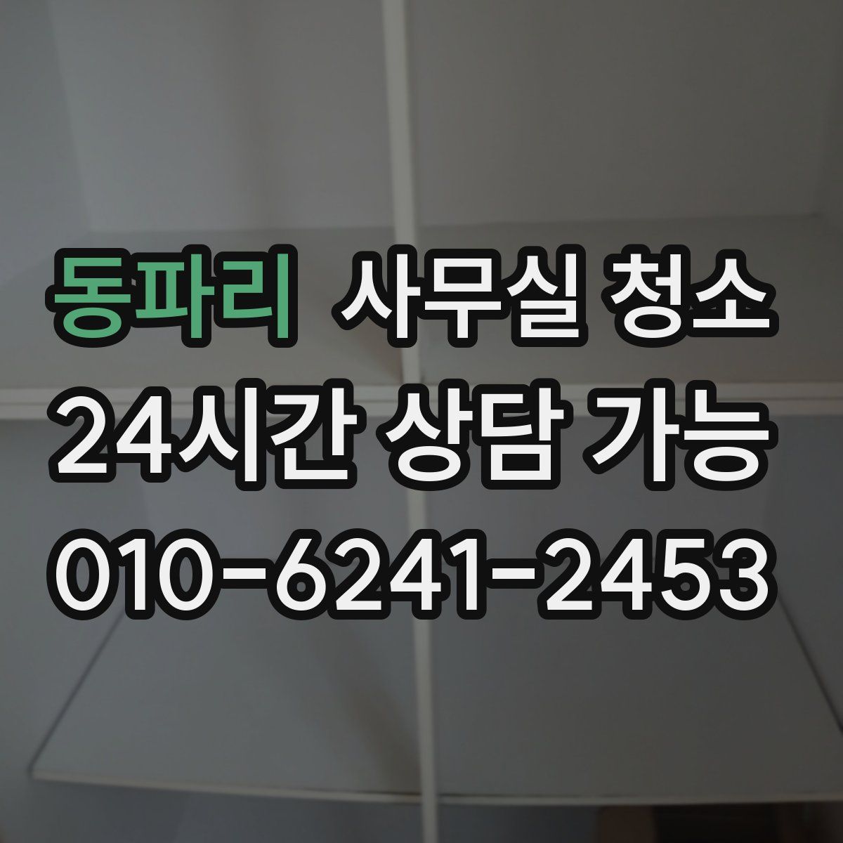 동파리 사무실 청소