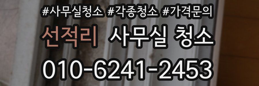 선적리 사무실 청소