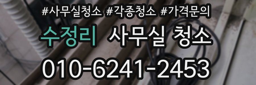 수정리 사무실 청소