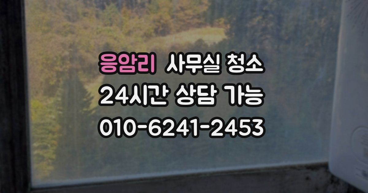 응암리 사무실 청소