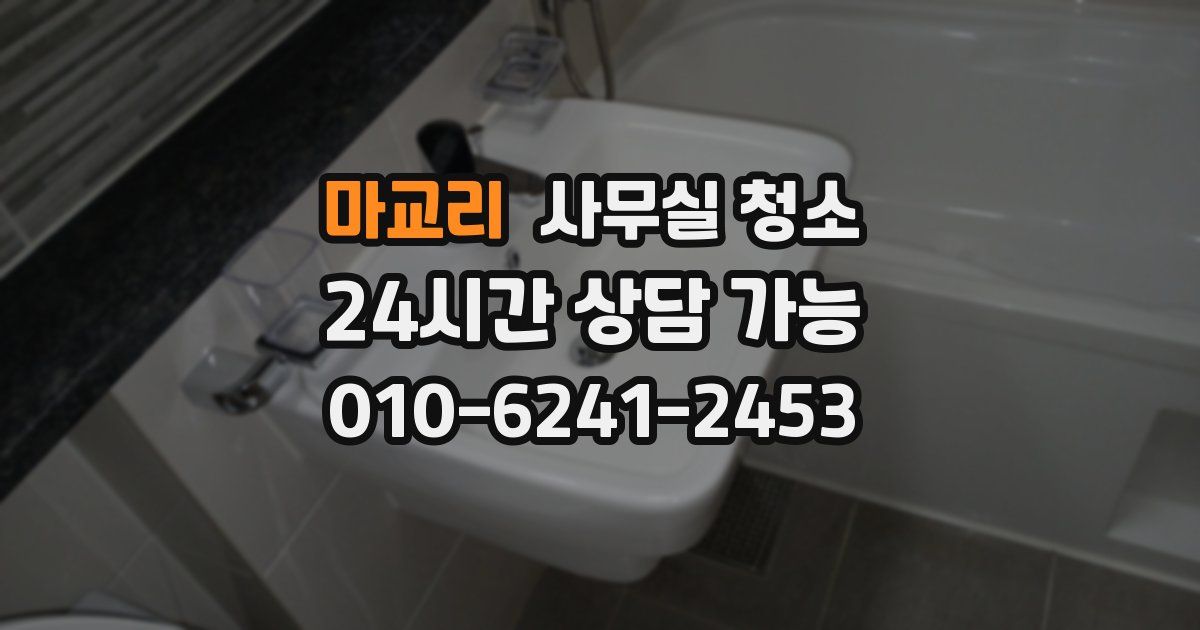 마교리 사무실 청소