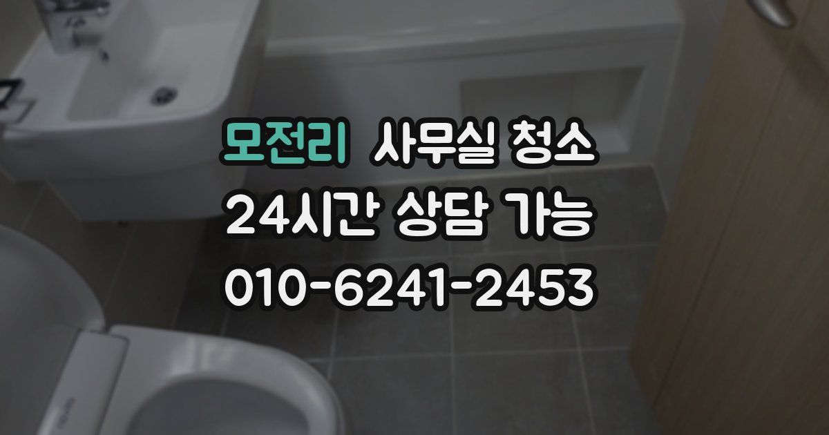 모전리 사무실 청소
