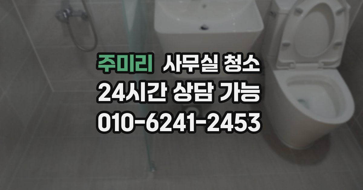 주미리 사무실 청소