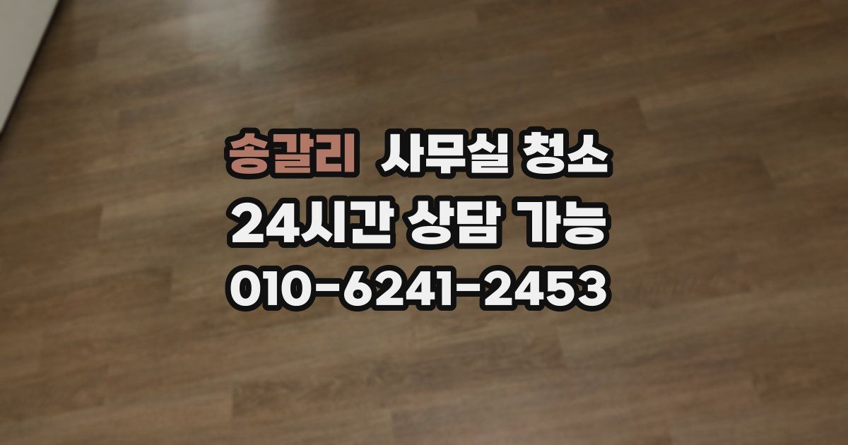 송갈리 사무실 청소