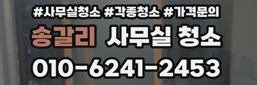 송갈리 사무실 청소