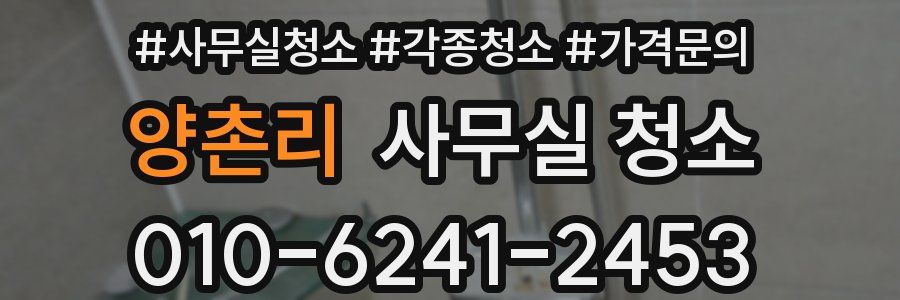 양촌리 사무실 청소