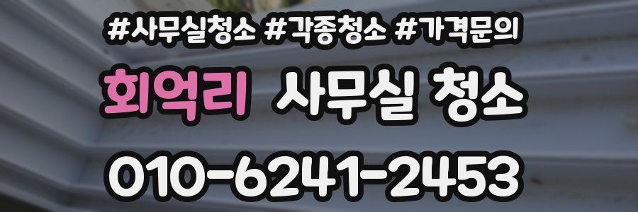 회억리 사무실 청소