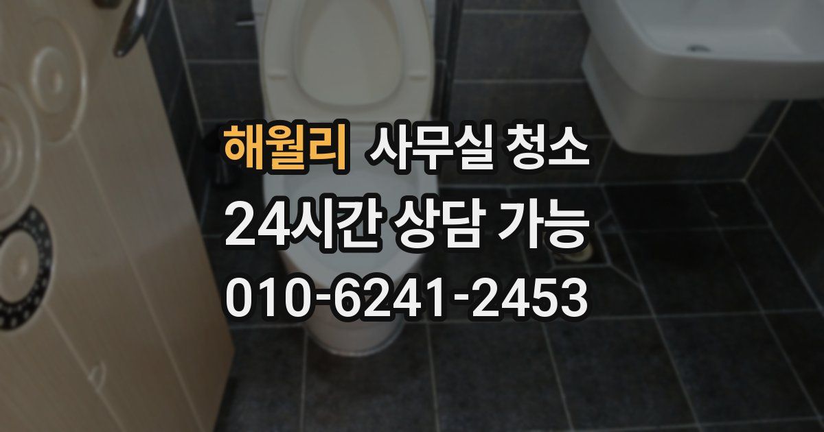 해월리 사무실 청소