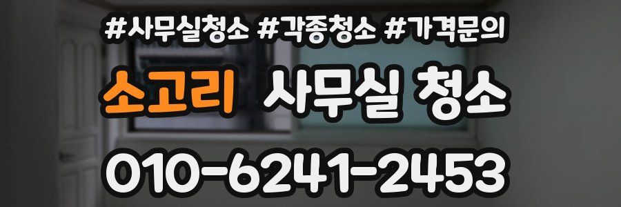 소고리 사무실 청소