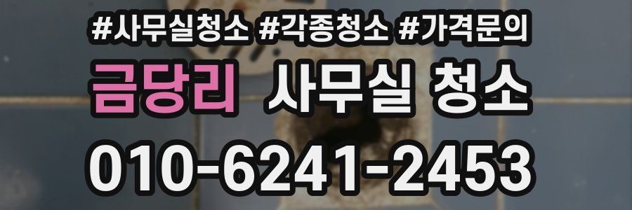 금당리 사무실 청소