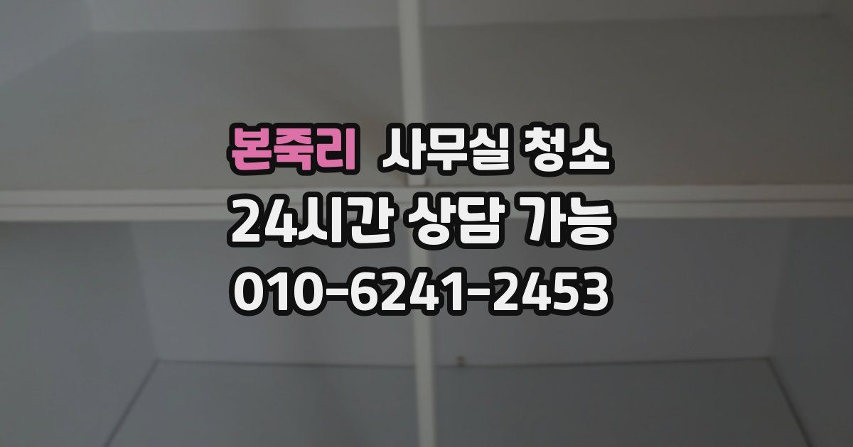 본죽리 사무실 청소