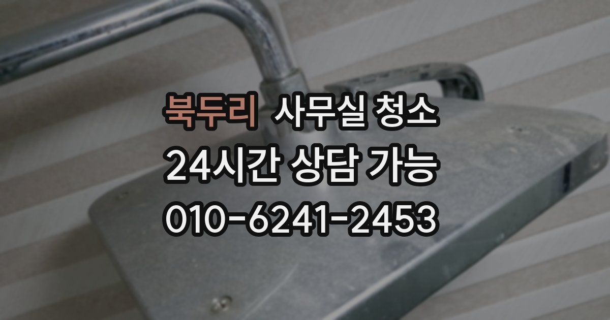 북두리 사무실 청소