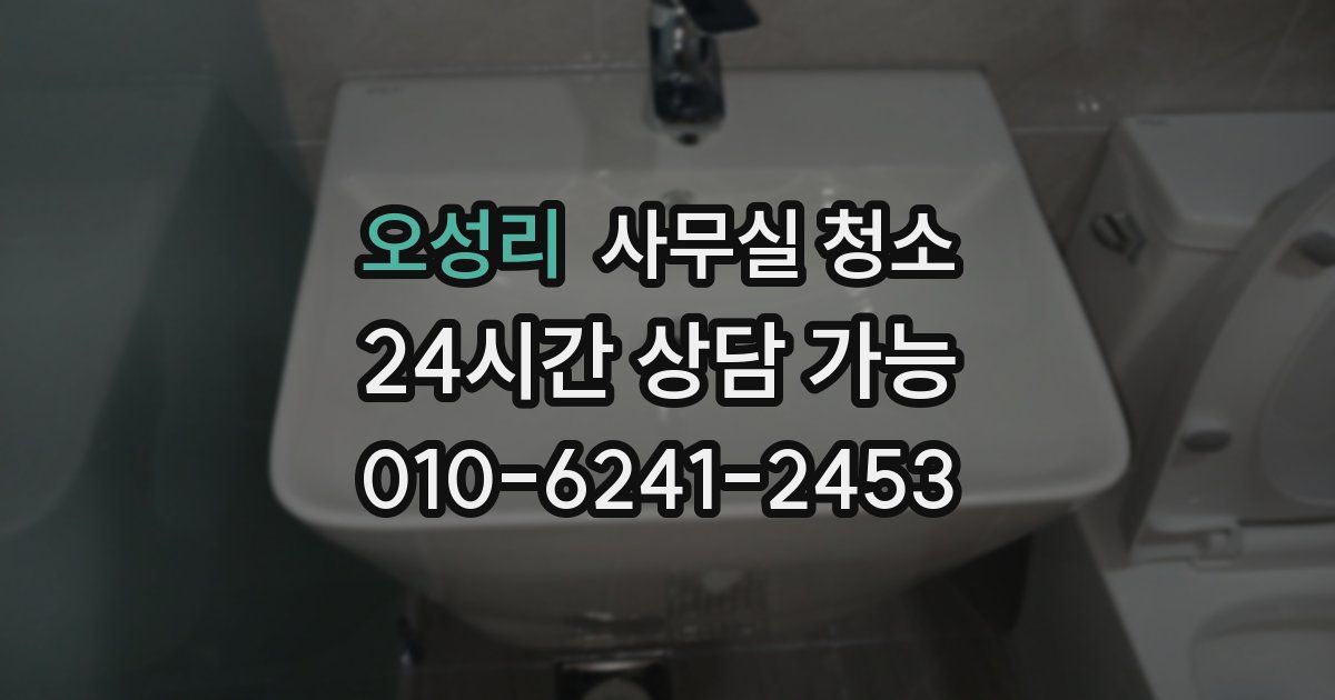 오성리 사무실 청소