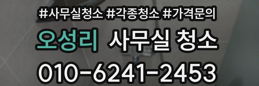 오성리 사무실 청소