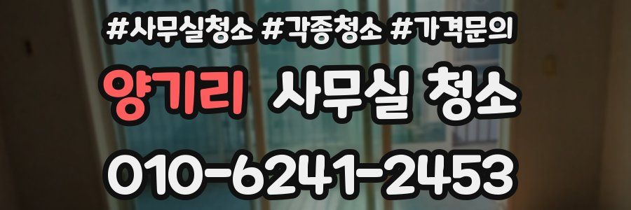 양기리 사무실 청소