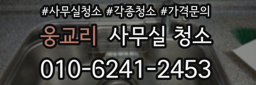 웅교리 사무실 청소