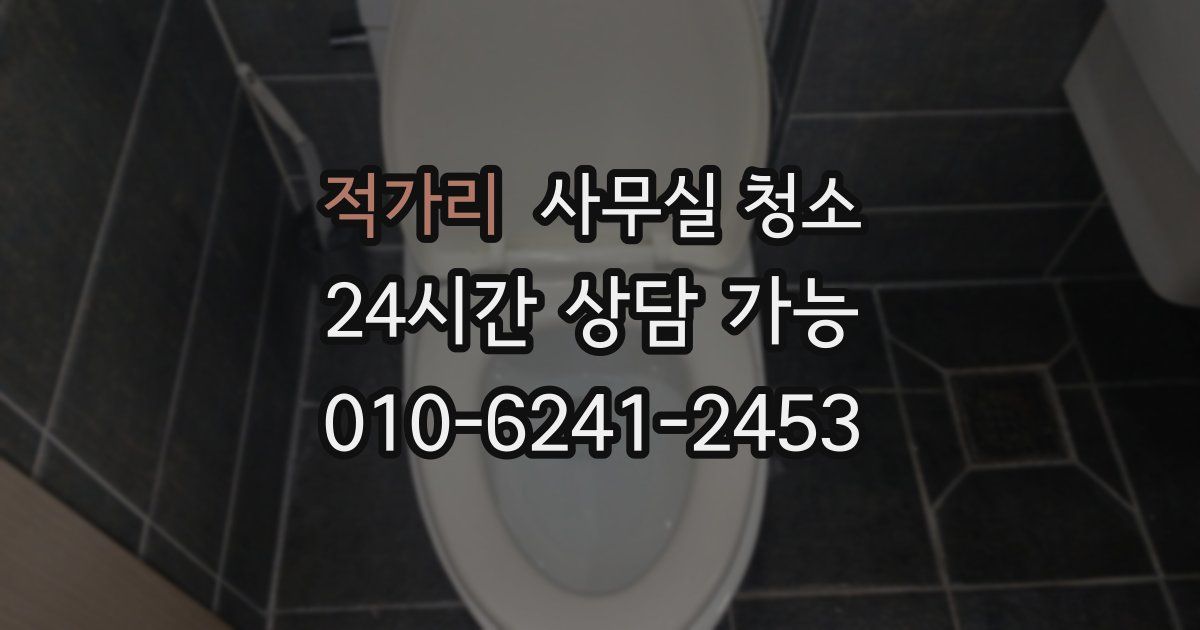 적가리 사무실 청소