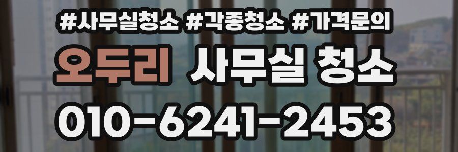 오두리 사무실 청소