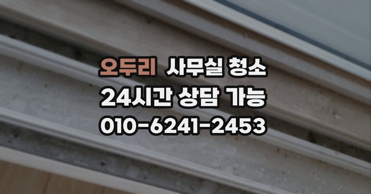 오두리 사무실 청소