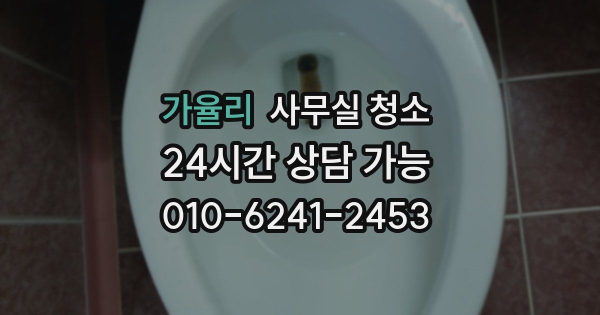 가율리 사무실 청소