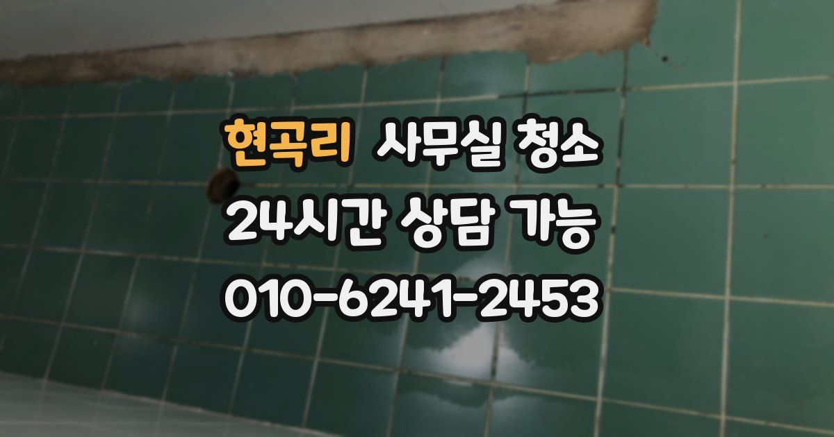 현곡리 사무실 청소