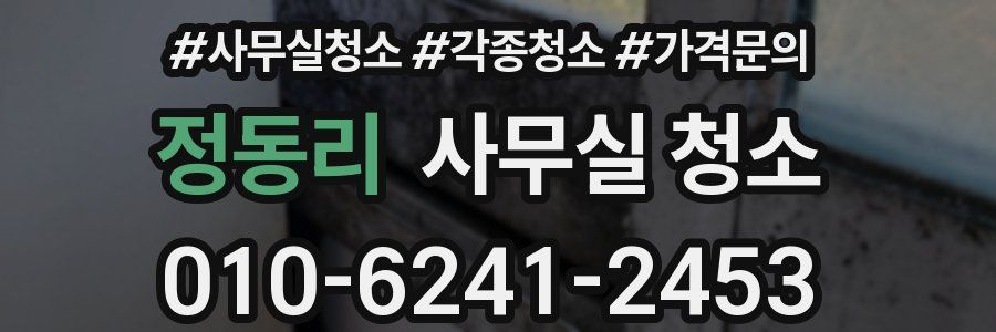 정동리 사무실 청소