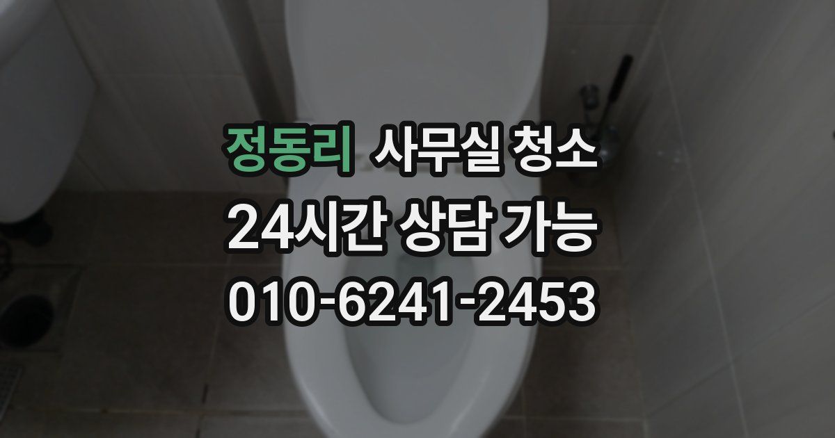 정동리 사무실 청소