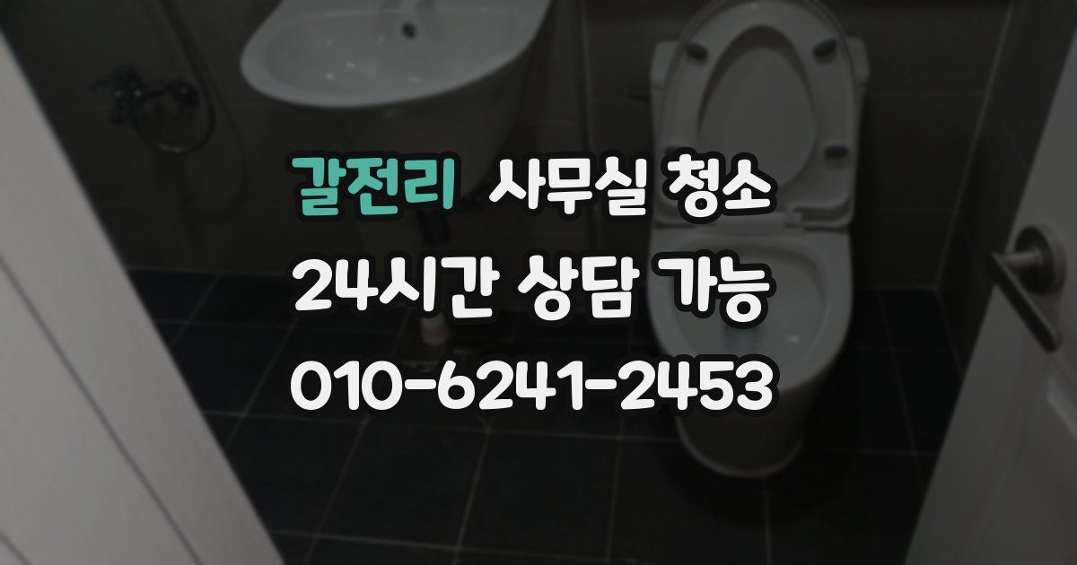 갈전리 사무실 청소