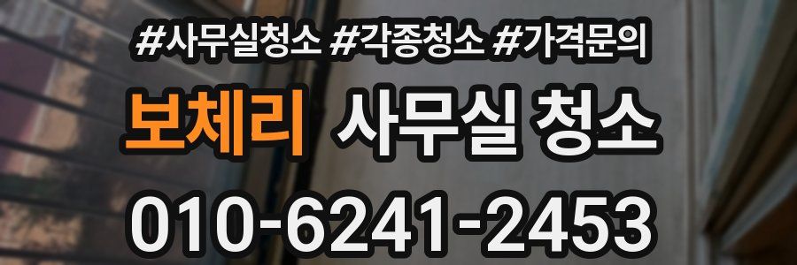 보체리 사무실 청소