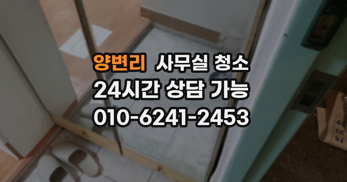 양변리 사무실 청소