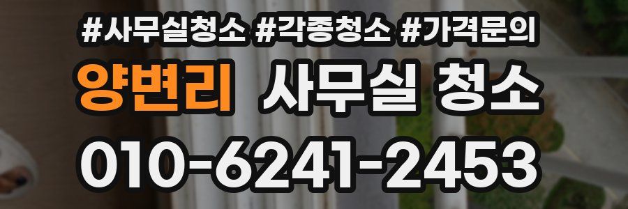 양변리 사무실 청소
