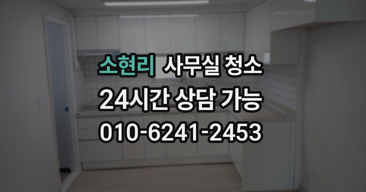 소현리 사무실 청소