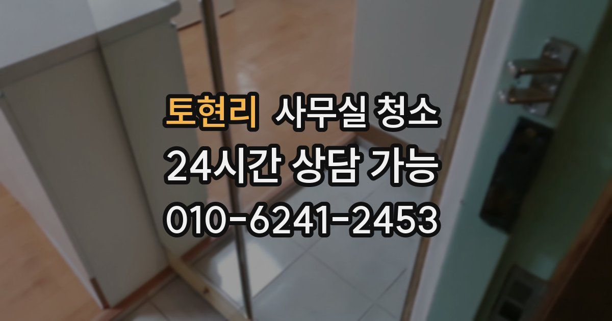 토현리 사무실 청소