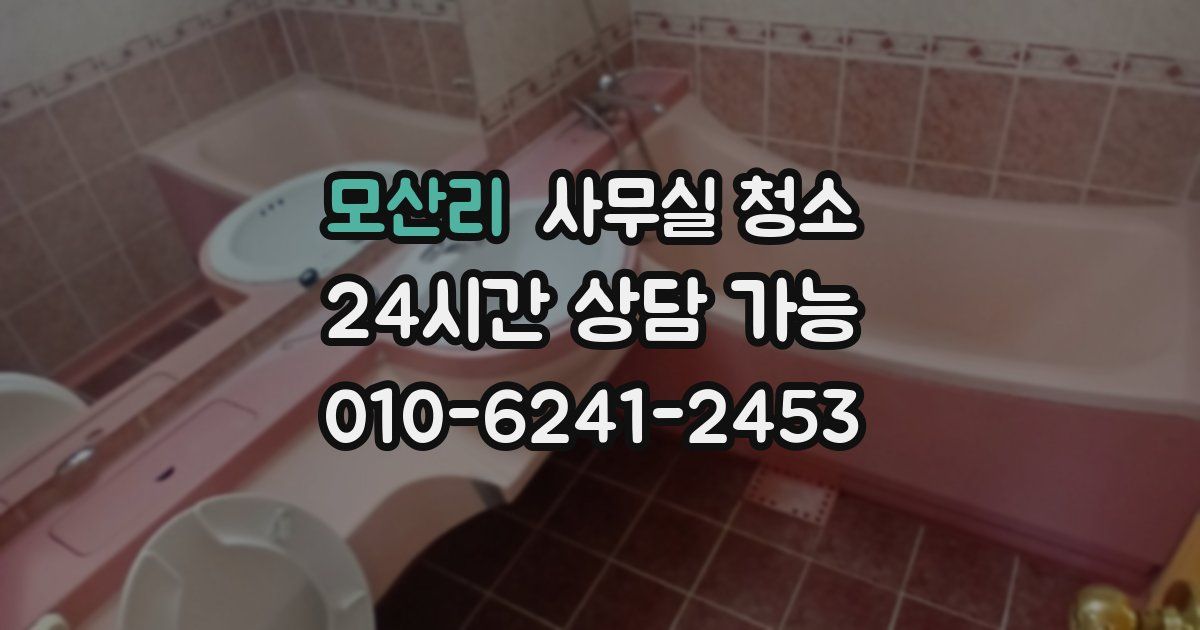 모산리 사무실 청소