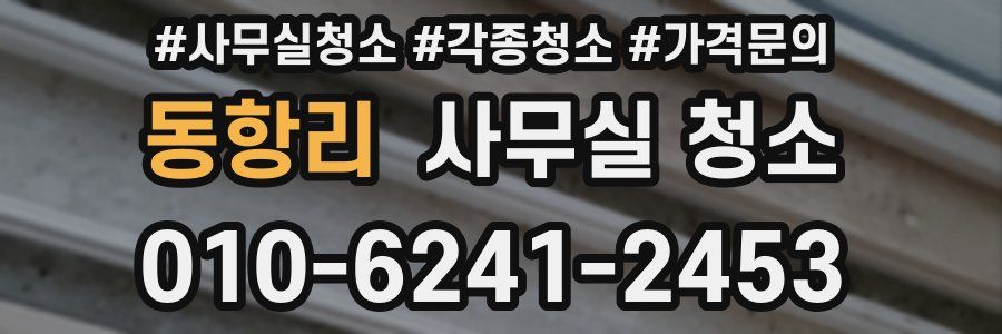 동항리 사무실 청소