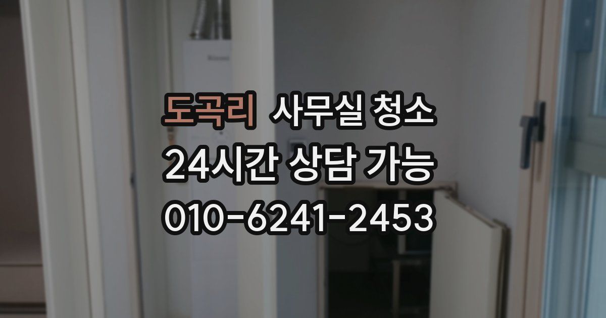 도곡리 사무실 청소