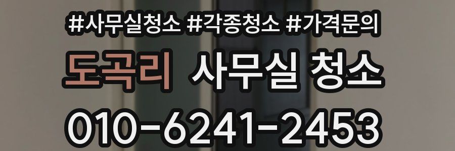 도곡리 사무실 청소