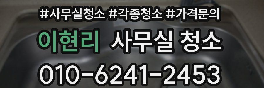 이현리 사무실 청소